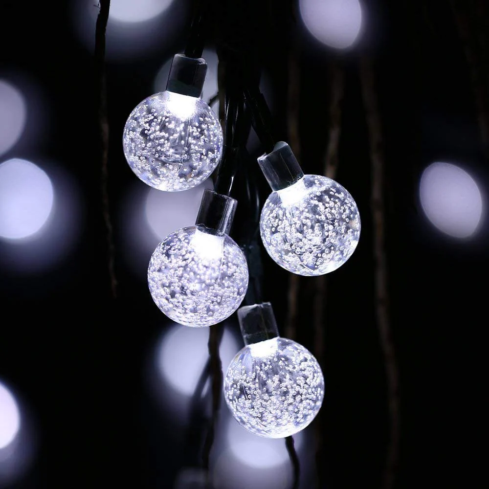 Solar-Powered Crystal Ball String Lights - Image 12