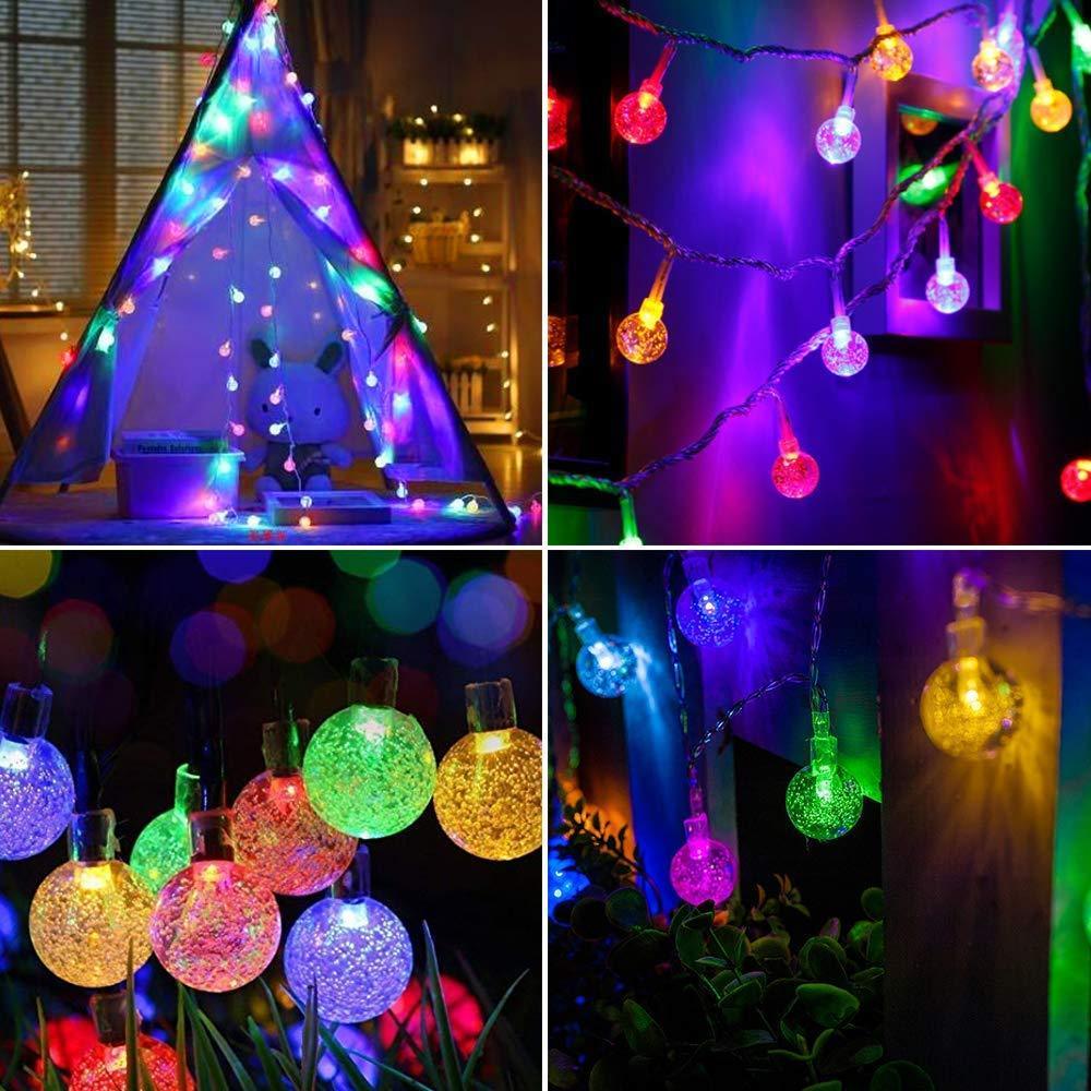 Solar-Powered Crystal Ball String Lights - Image 4