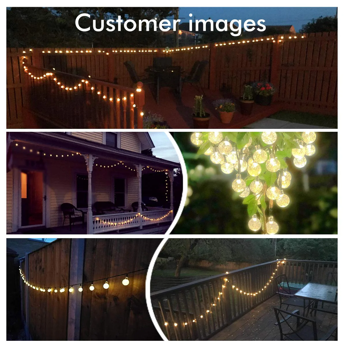 Solar-Powered Crystal Ball String Lights - Image 8