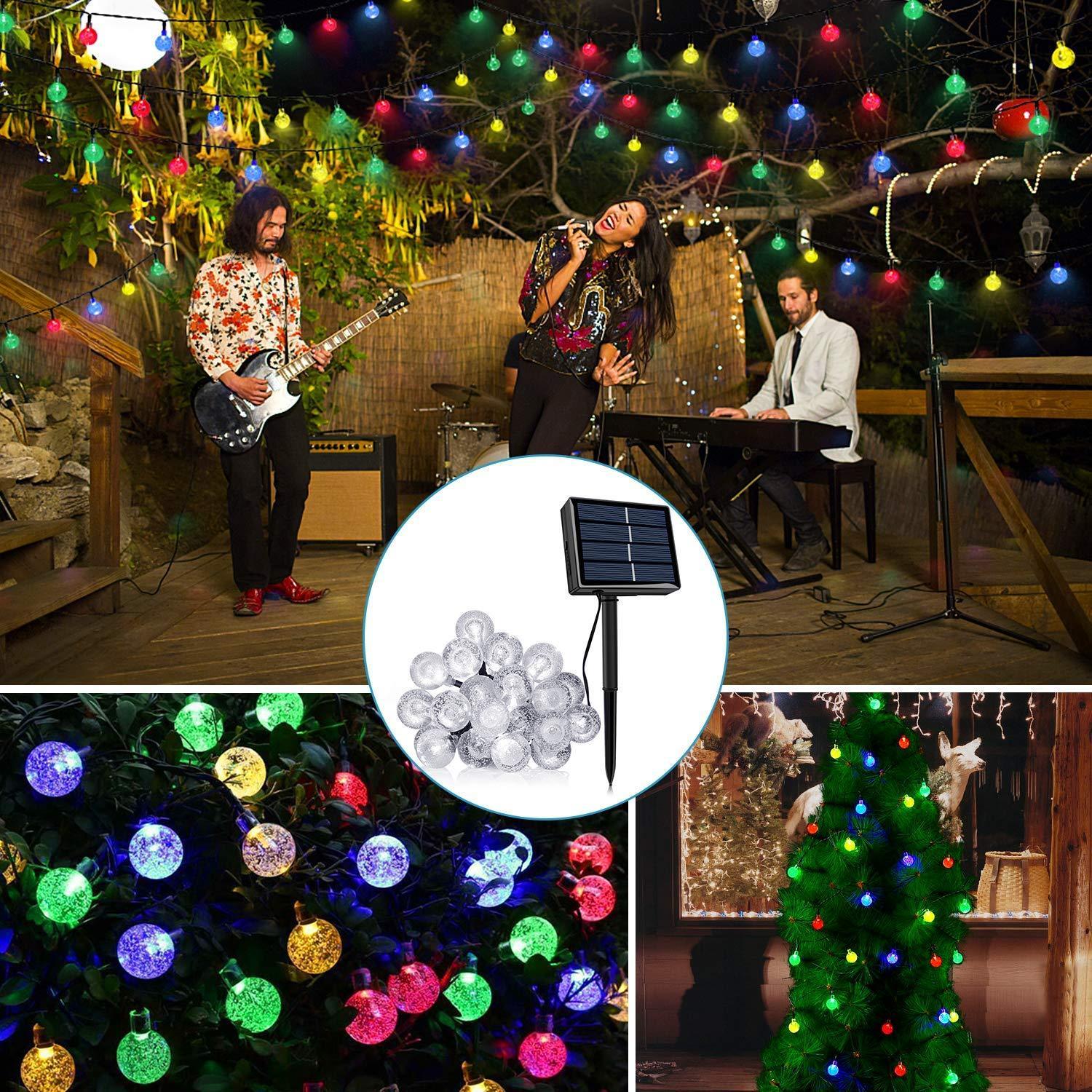 Solar-Powered Crystal Ball String Lights - Image 9