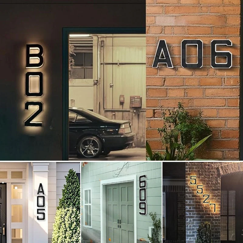 Solar-Powered Outdoor House Number Light - Image 2
