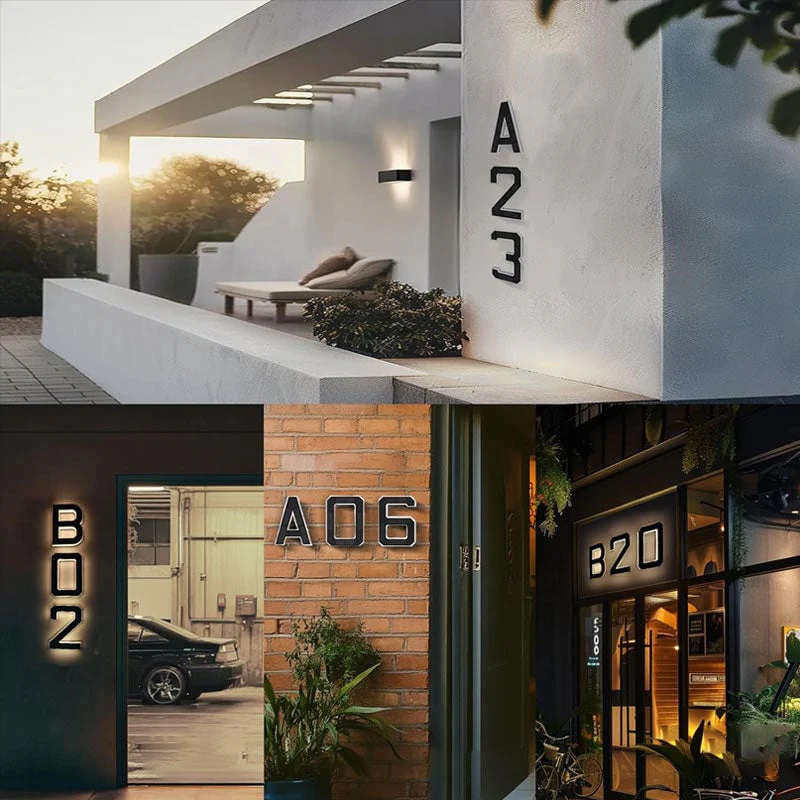 Solar-Powered Outdoor House Number Light - Image 3