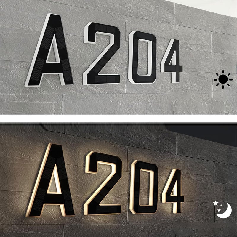 Solar-Powered Outdoor House Number Light - Image 4