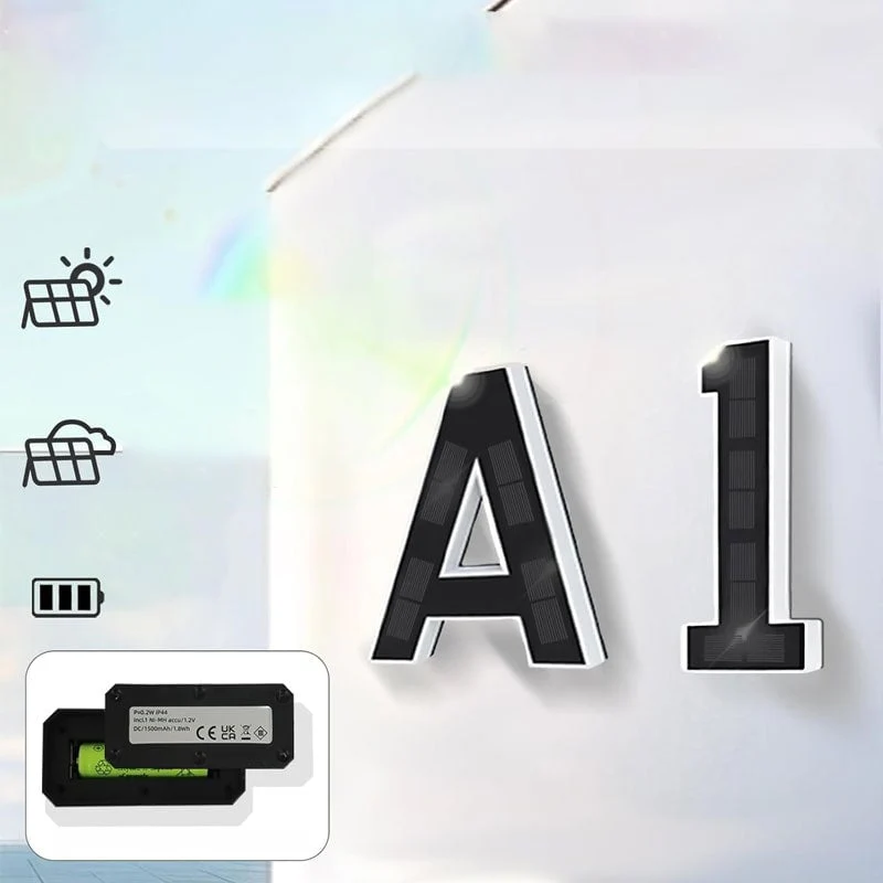 Solar-Powered Outdoor House Number Light - Image 7