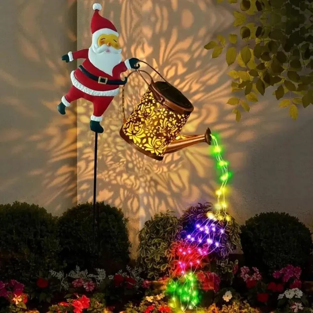 Solar Watering Can Garden Lights - Image 3