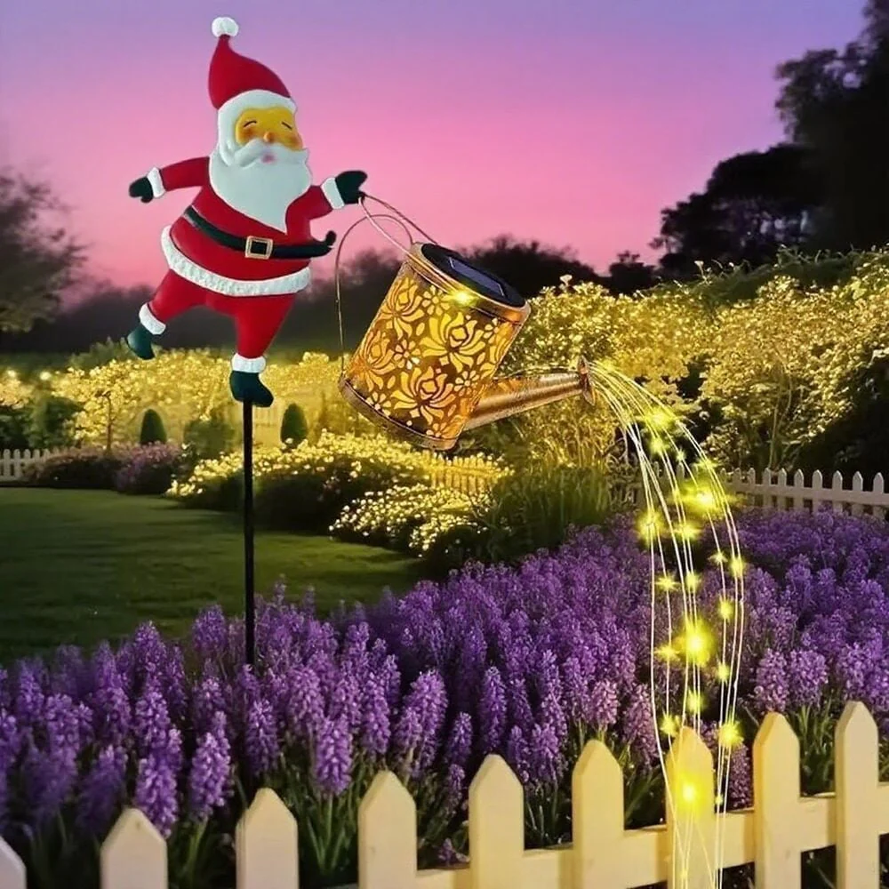 Solar Watering Can Garden Lights - Image 4
