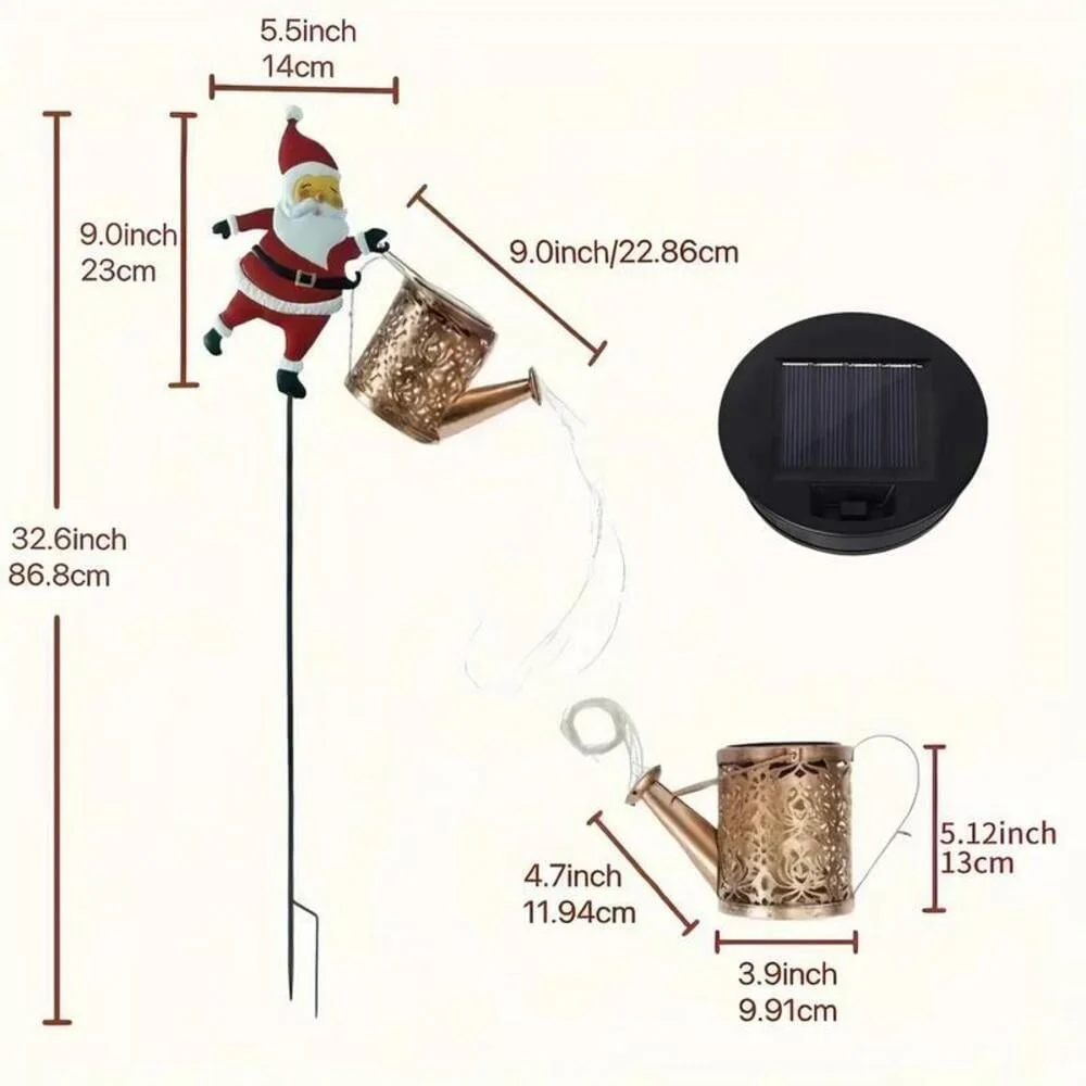 Solar Watering Can Garden Lights - Image 5