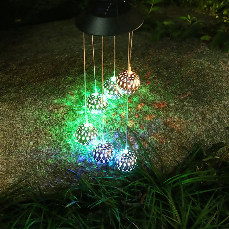Solar Wind Chime Outdoor Light - Image 3