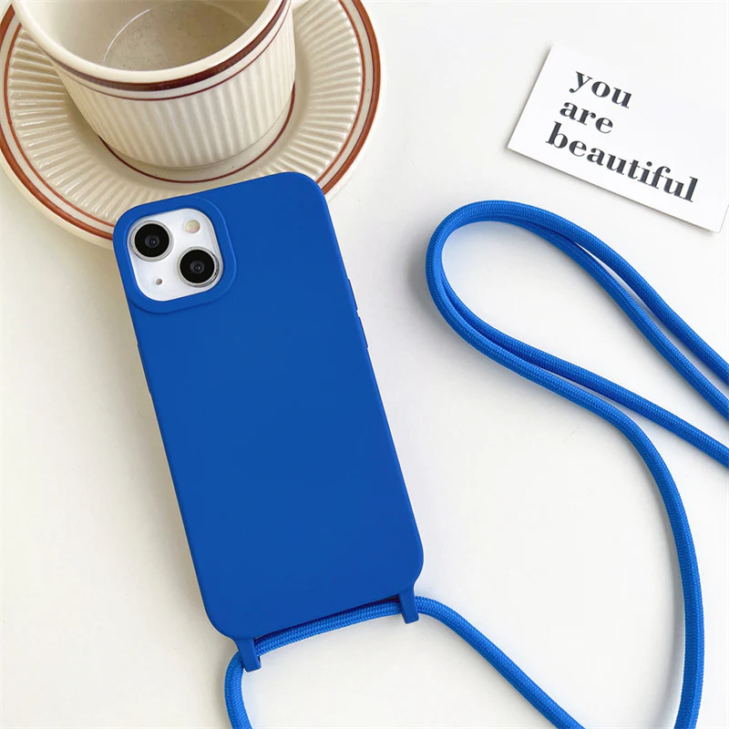 Solid Silicone Lanyard Case for iPhone - Image 6