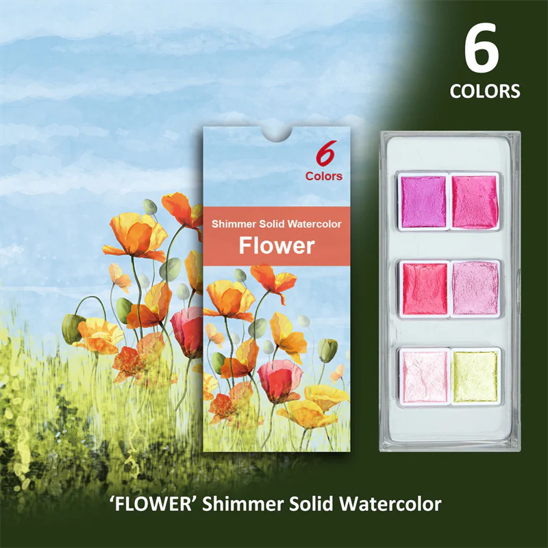 Solid Watercolor Paint Set - Image 5