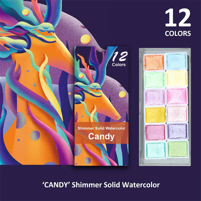 Solid Watercolor Paint Set - Image 7