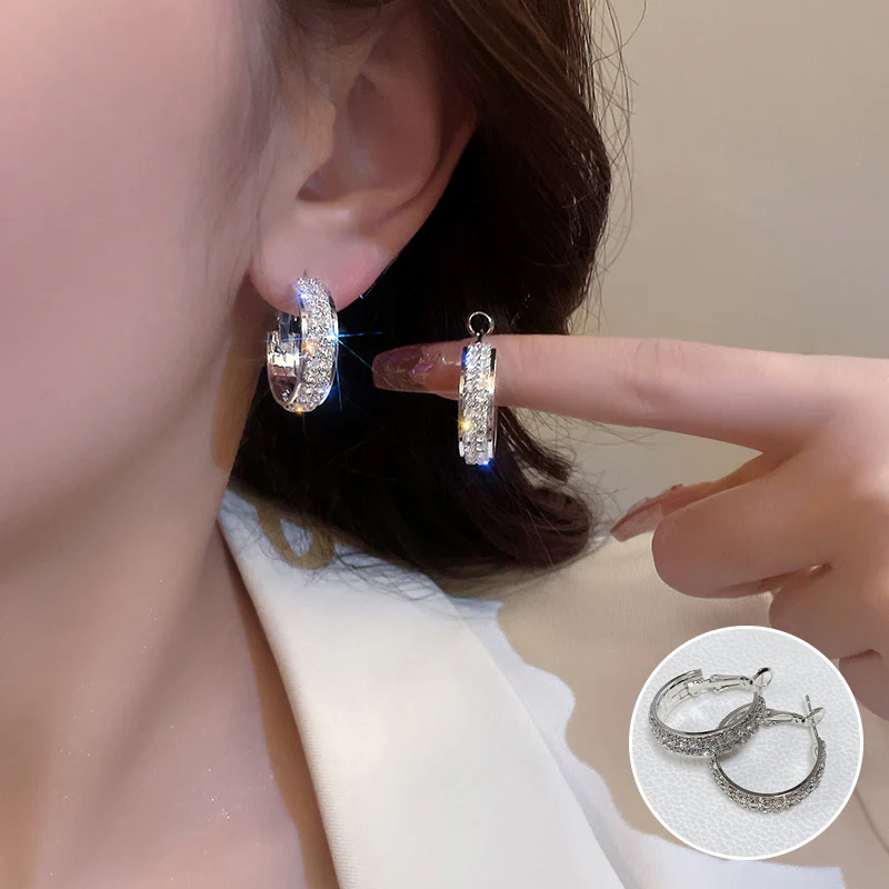 Sparkle Small Hoop Earrings - Image 10