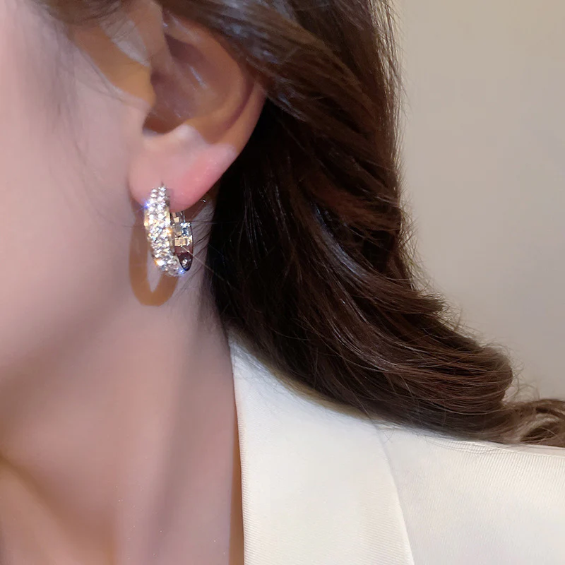 Sparkle Small Hoop Earrings - Image 3