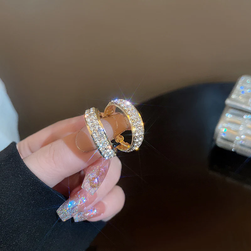 Sparkle Small Hoop Earrings - Image 4