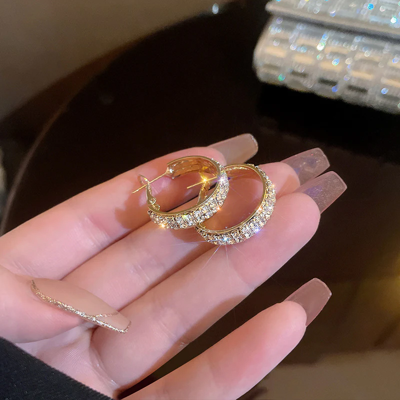 Sparkle Small Hoop Earrings - Image 5