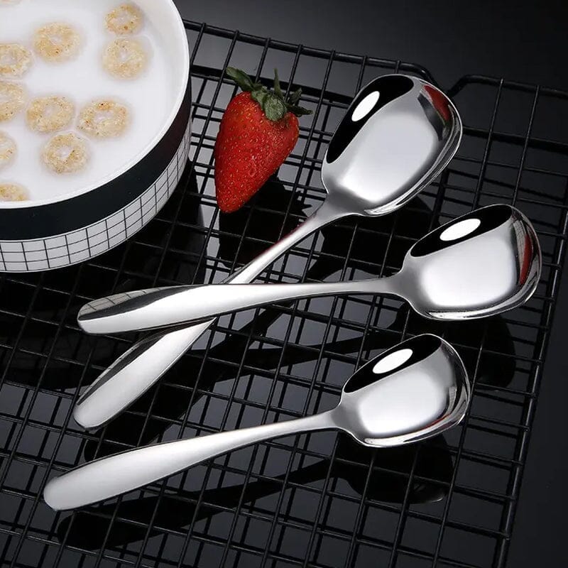 Square Head Stainless Steel Spoons - Image 10