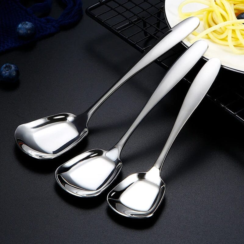 Square Head Stainless Steel Spoons - Image 11