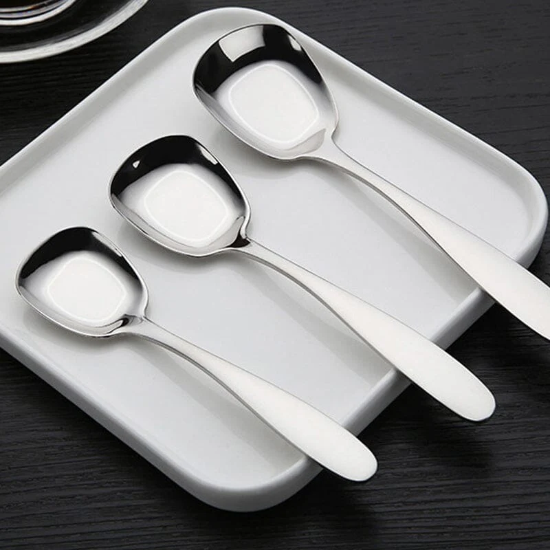 Square Head Stainless Steel Spoons - Image 13