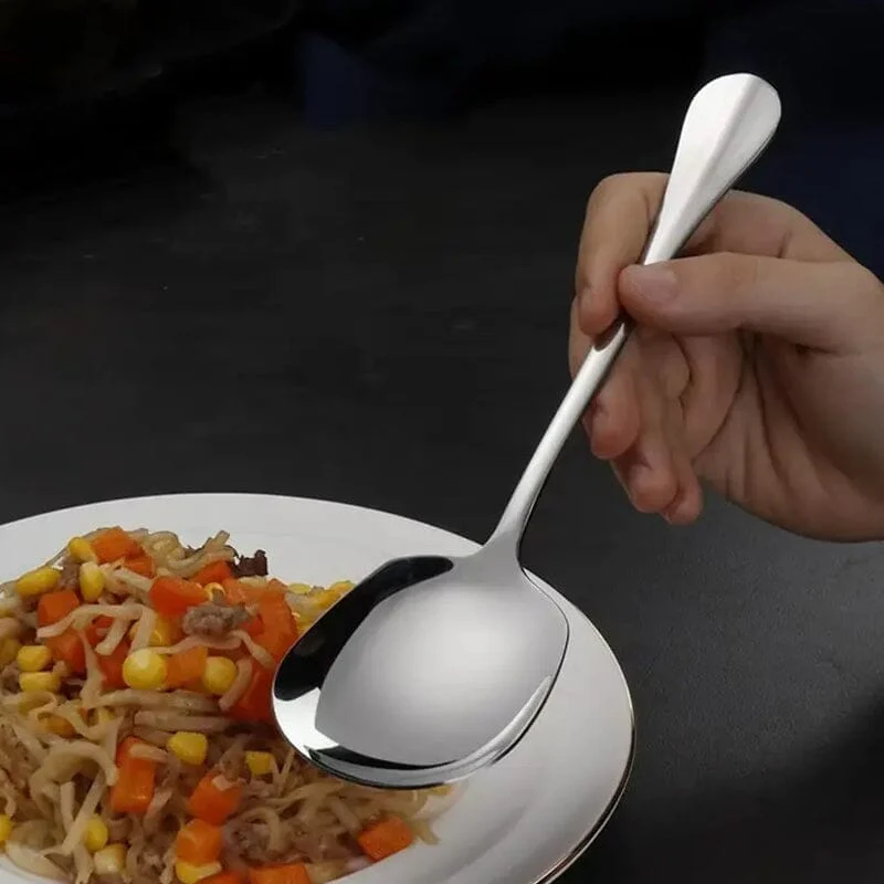 Square Head Stainless Steel Spoons - Image 4
