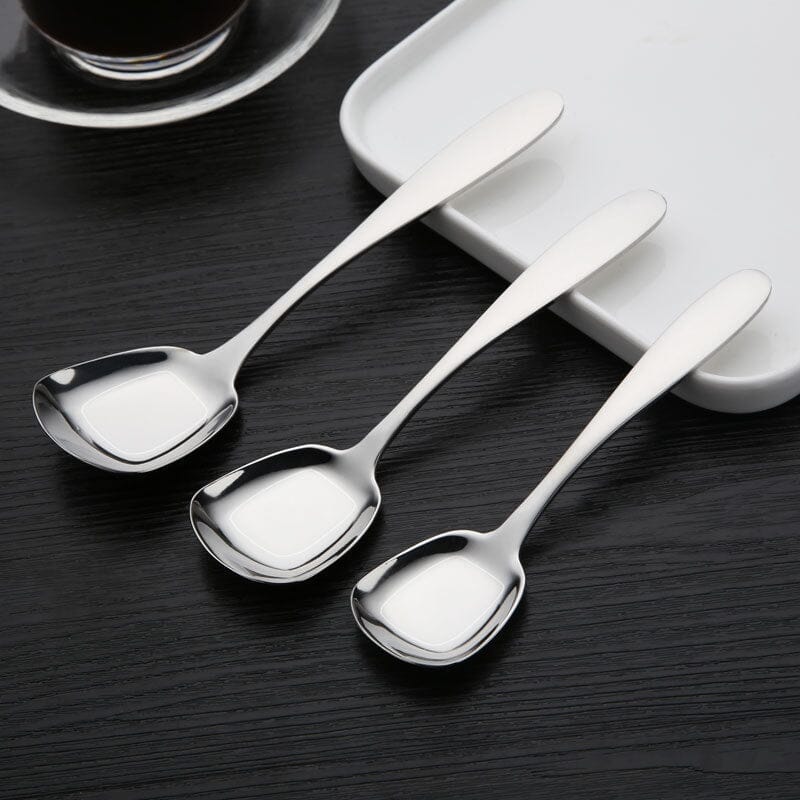 Square Head Stainless Steel Spoons - Image 6