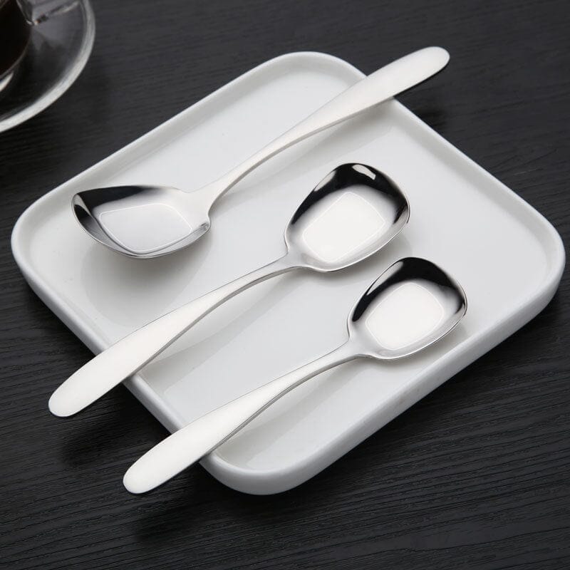 Square Head Stainless Steel Spoons - Image 8