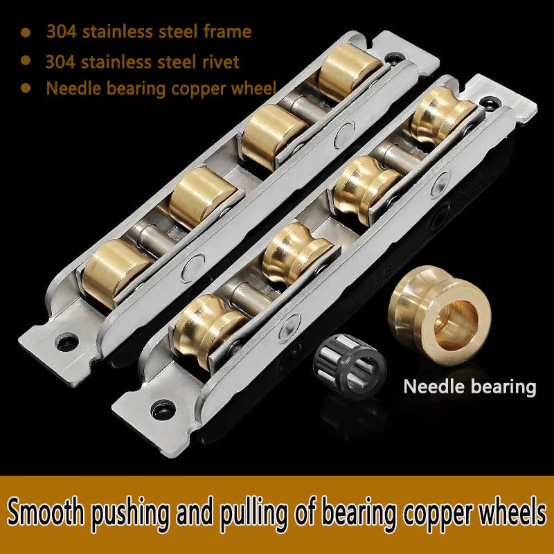 Stainless Steel and Copper Pulley (2 pcs) - Image 2