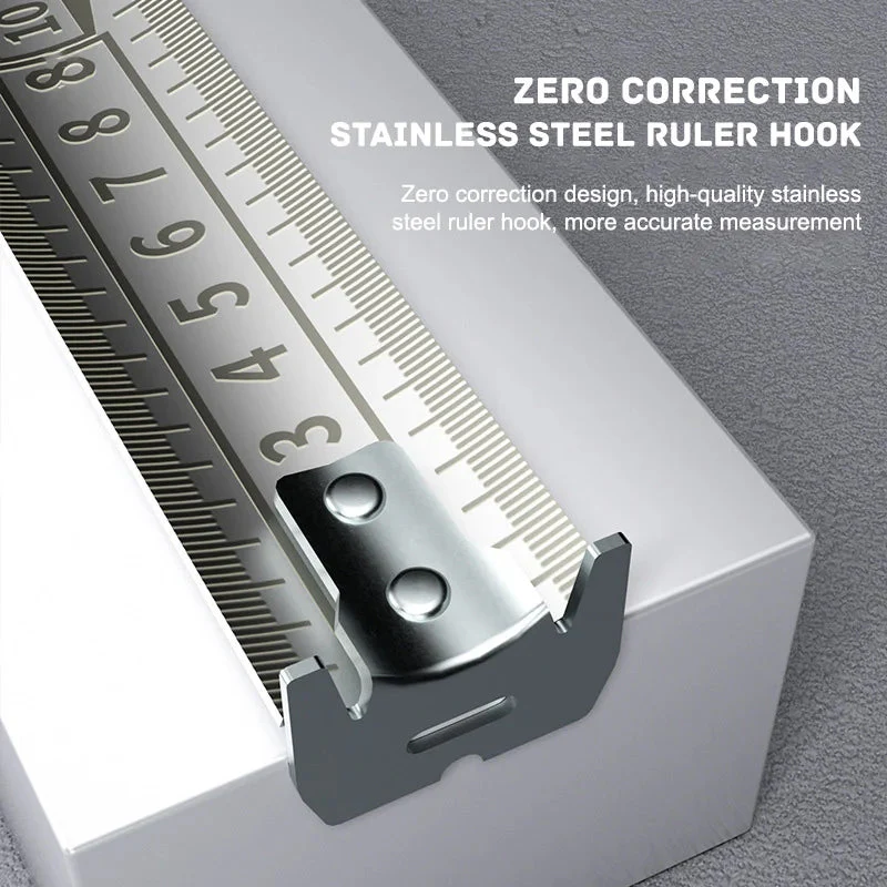 Stainless Steel Anti-corrosion Retractable Metric Ruler - Image 7