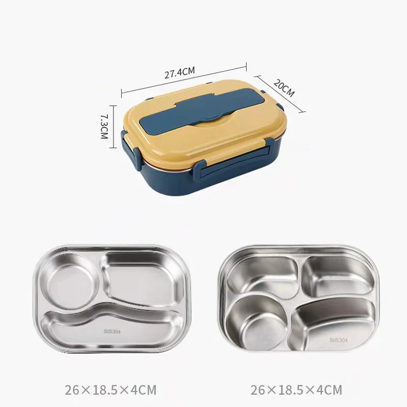 Stainless Steel Bento Lunch Box - Image 6