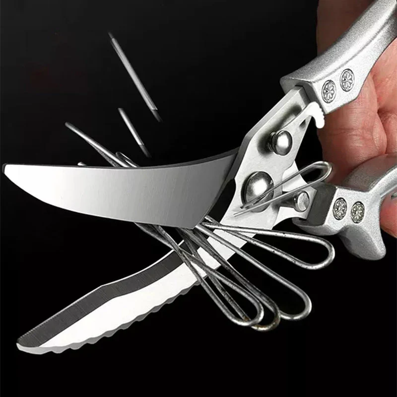 Stainless Steel Bone-Cut Kitchen Scissors - Image 13