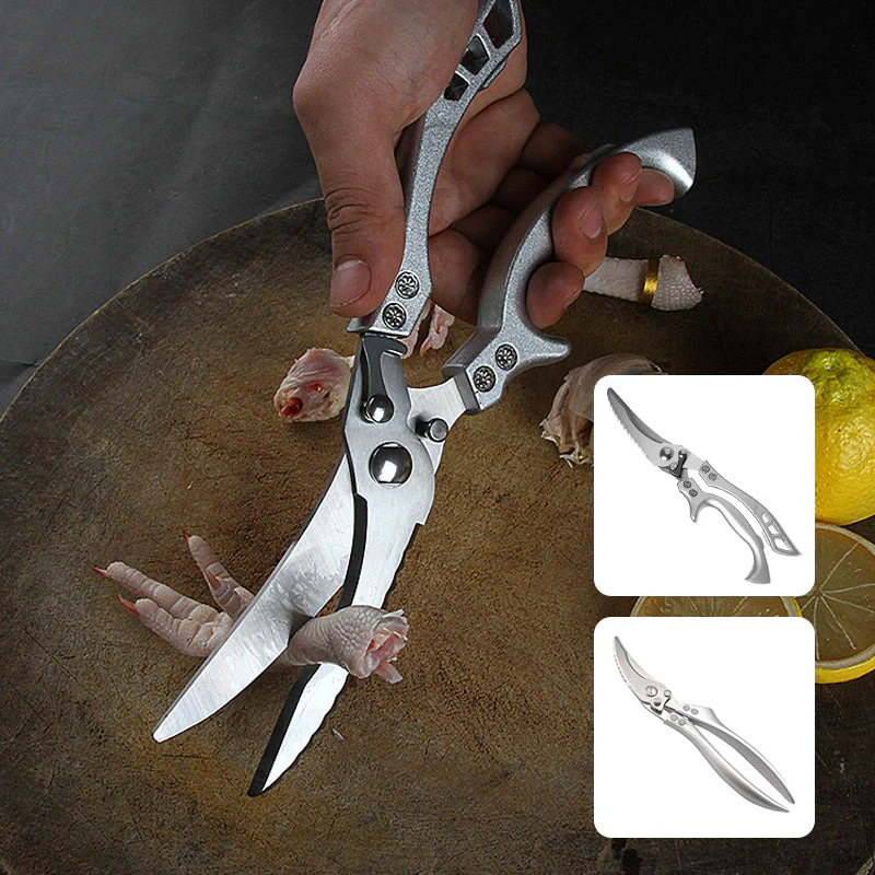 Stainless Steel Bone-Cut Kitchen Scissors - Image 2