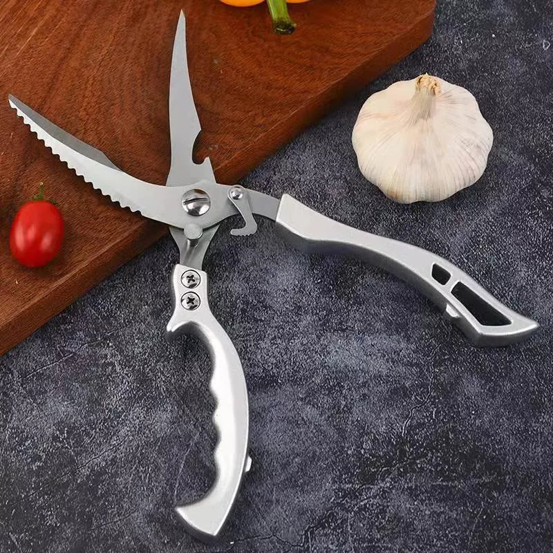 Stainless Steel Bone-Cut Kitchen Scissors - Image 3