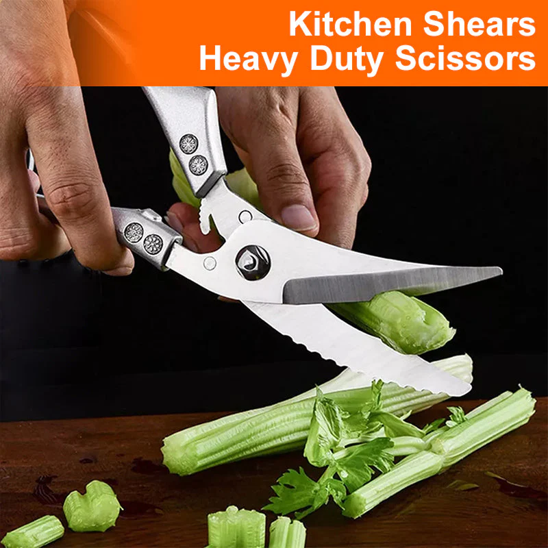 Stainless Steel Bone-Cut Kitchen Scissors - Image 5