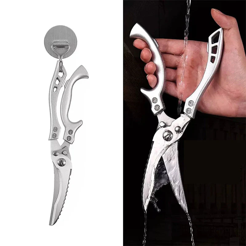 Stainless Steel Bone-Cut Kitchen Scissors - Image 6