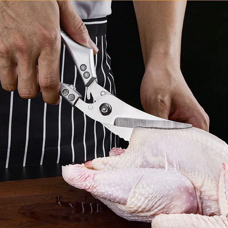 Stainless Steel Bone-Cut Kitchen Scissors - Image 9