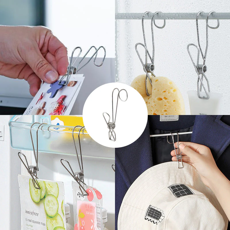 Stainless Steel Clothes Pins Hook Clip - Image 11