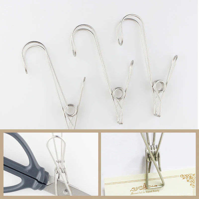 Stainless Steel Clothes Pins Hook Clip - Image 2