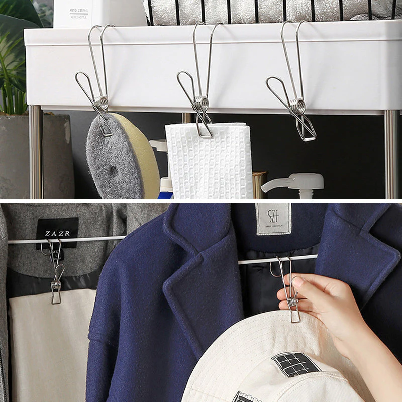 Stainless Steel Clothes Pins Hook Clip - Image 4