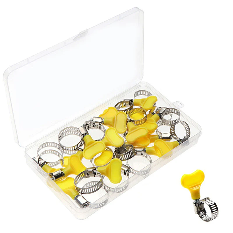 Stainless Steel Hose Clamp Set (20 PCs) - Image 2