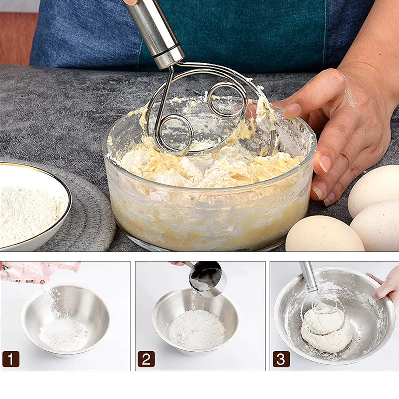 Stainless Steel Magic Dough Whisk - Image 8
