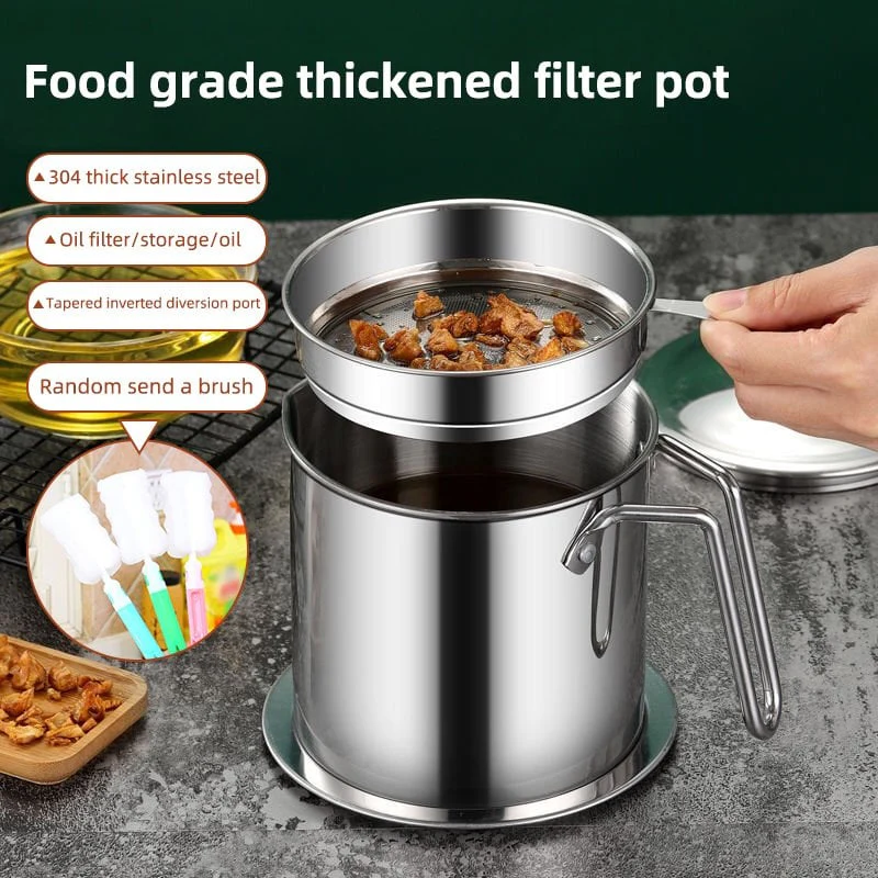 Stainless Steel Oil Filter Pot - Image 2