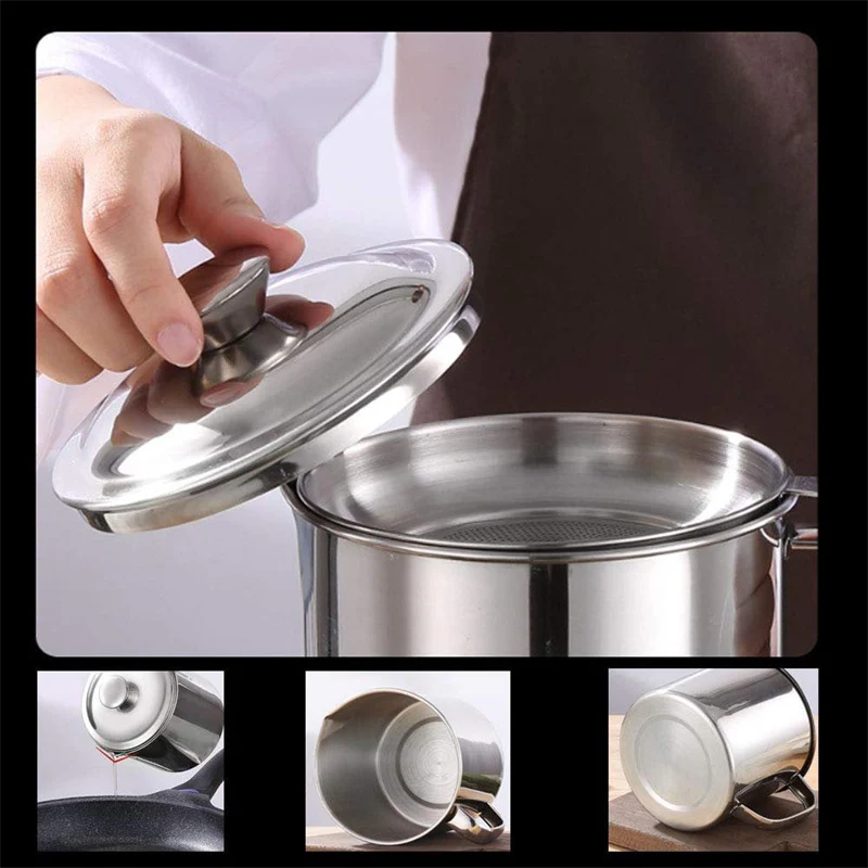 Stainless Steel Oil Filter Pot - Image 4