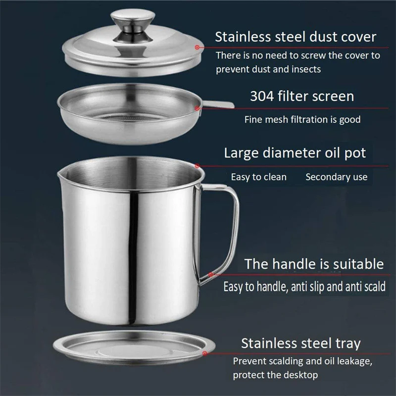 Stainless Steel Oil Filter Pot - Image 5