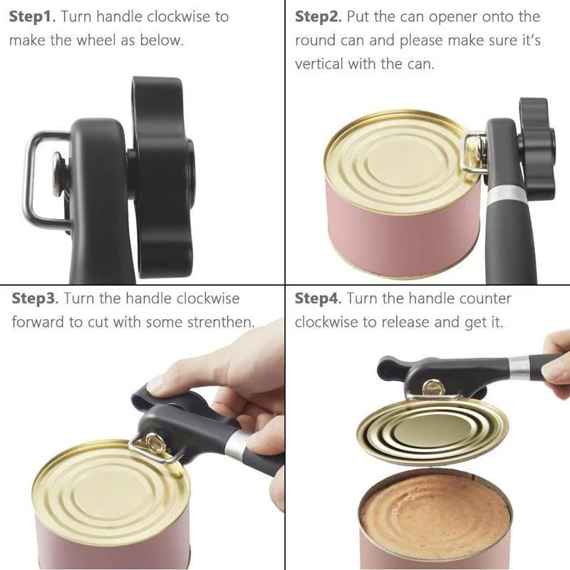 Stainless Steel Safe Cut Can Opener - Image 5