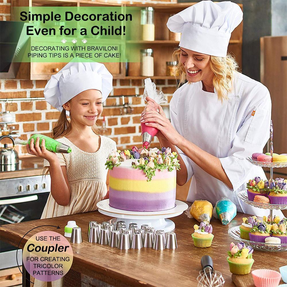 Stainless steel spout set (13 pieces) for cupcakes and cake decoration action - Image 7