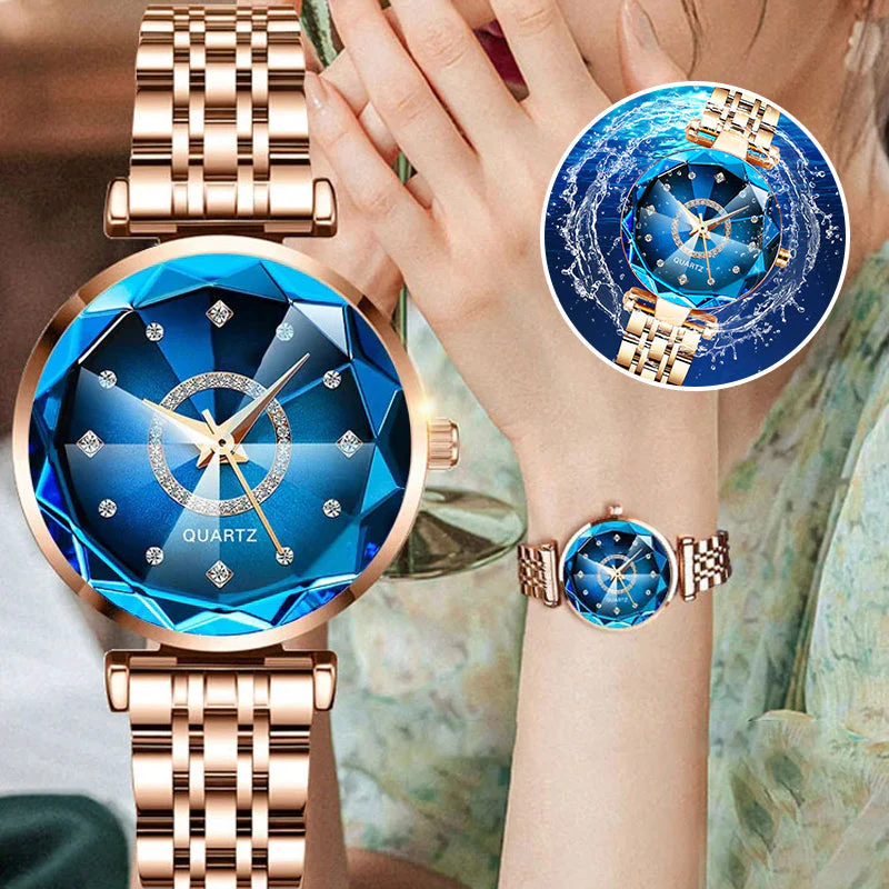 Starry Diamond Dial Ladies Waterproof Watch - Image 10