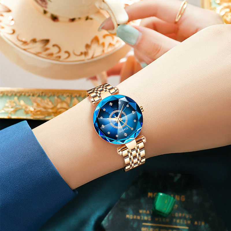 Starry Diamond Dial Ladies Waterproof Watch - Image 3
