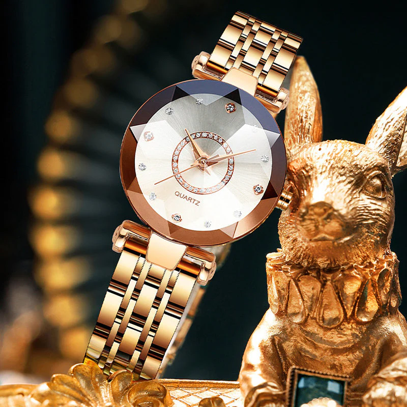 Starry Diamond Dial Ladies Waterproof Watch - Image 7