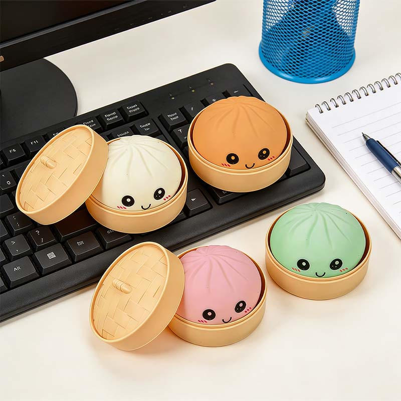 Steamed Bun Squishy Toy (Fun Squeeze Toy) - Image 5