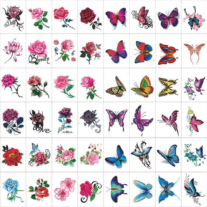 Stylish & Creative 3D Tattoo Stickers 50PCS - Image 11