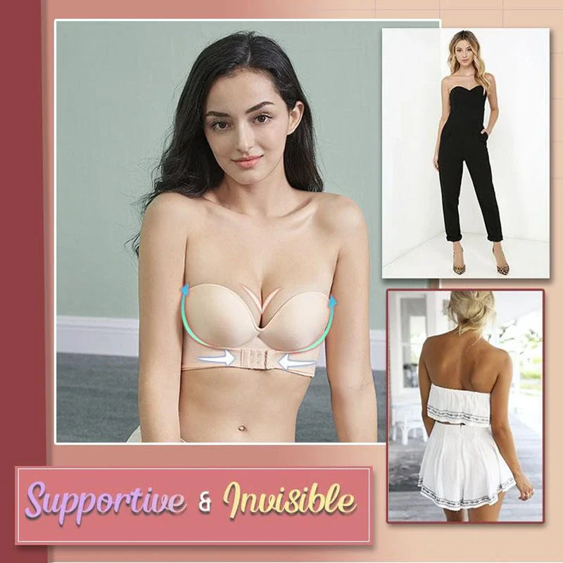 Strapless Front Buckle Lift Bra - Image 12